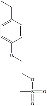 2-(4-ethylphenoxy)ethyl methanesulfonate Struktur