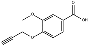 3-methoxy-4-(prop-2-ynyloxy)benzoic acid Struktur
