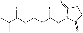 Propanoic acid, 2-Methyl-, 1-[[[(2,5-dioxo-1-pyrrolidinyl)oxy]carbonyl]oxy]ethyl ester|1-((2,5-双氧吡咯-1-氧基)羰基氧基异丁酸乙酯