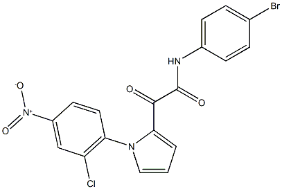  N-(4-bromophenyl)-2-[1-(2-chloro-4-nitrophenyl)-1H-pyrrol-2-yl]-2-oxoacetamide