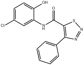 N-(5-chloro-2-hydroxyphenyl)-4-phenyl-1,2,3-thiadiazole-5-carboxamide Structure