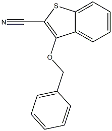 3-(benzyloxy)-1-benzothiophene-2-carbonitrile 化学構造式