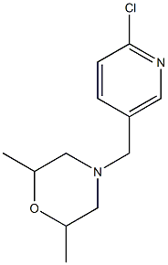 4-[(6-chloropyridin-3-yl)methyl]-2,6-dimethylmorpholine|