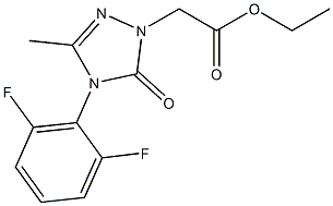 ethyl 2-[4-(2,6-difluorophenyl)-3-methyl-5-oxo-4,5-dihydro-1H-1,2,4-triazol-1-yl]acetate Structure