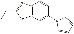 2-ethyl-6-(1H-pyrrol-1-yl)-1,3-benzoxazole 结构式