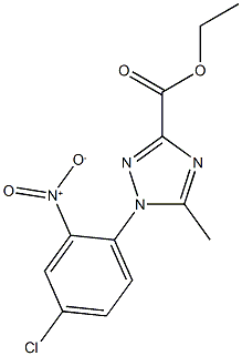  ethyl 1-(4-chloro-2-nitrophenyl)-5-methyl-1H-1,2,4-triazole-3-carboxylate