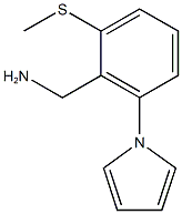 [2-(methylsulfanyl)-6-(1H-pyrrol-1-yl)phenyl]methanamine Struktur