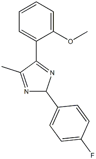 2-(4-fluorophenyl)-4-(2-methoxyphenyl)-5-methyl-2H-imidazole Structure