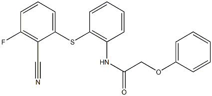 N-{2-[(2-cyano-3-fluorophenyl)sulfanyl]phenyl}-2-phenoxyacetamide Structure
