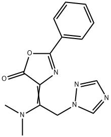(4E)-4-[1-(dimethylamino)-2-(1H-1,2,4-triazol-1-yl)ethylidene]-2-phenyl-4,5-dihydro-1,3-oxazol-5-one,866010-29-9,结构式