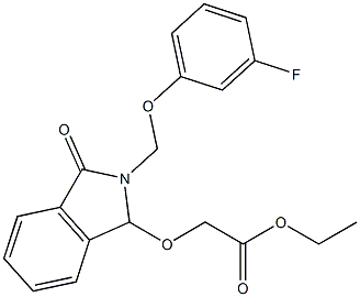 ethyl 2-({2-[(3-fluorophenoxy)methyl]-3-oxo-2,3-dihydro-1H-isoindol-1-yl}oxy)acetate