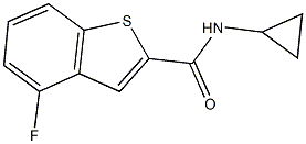  N-cyclopropyl-4-fluoro-1-benzothiophene-2-carboxamide