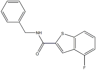 N-benzyl-4-fluoro-1-benzothiophene-2-carboxamide Structure