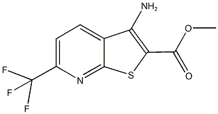 methyl 3-amino-6-(trifluoromethyl)thieno[2,3-b]pyridine-2-carboxylate Struktur