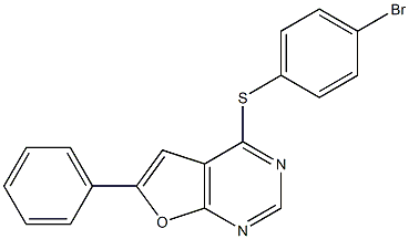 4-[(4-bromophenyl)sulfanyl]-6-phenylfuro[2,3-d]pyrimidine