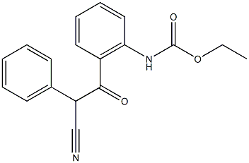 ethyl N-[2-(2-cyano-2-phenylacetyl)phenyl]carbamate Structure