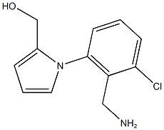 {1-[2-(aminomethyl)-3-chlorophenyl]-1H-pyrrol-2-yl}methanol 结构式