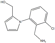 {1-[2-(aminomethyl)-3-chlorophenyl]-1H-pyrrol-2-yl}methanol,,结构式