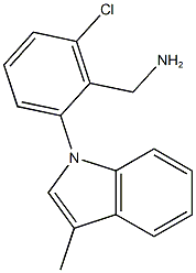 [2-chloro-6-(3-methyl-1H-indol-1-yl)phenyl]methanamine