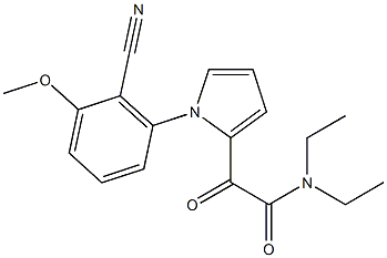 2-[1-(2-cyano-3-methoxyphenyl)-1H-pyrrol-2-yl]-N,N-diethyl-2-oxoacetamide