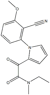 2-[1-(2-cyano-3-methoxyphenyl)-1H-pyrrol-2-yl]-N-ethyl-N-methyl-2-oxoacetamide