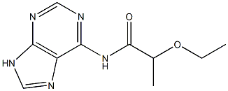 2-ethoxy-N-(9H-purin-6-yl)propanamide 化学構造式