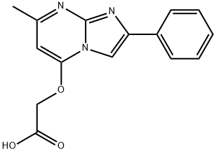 2-[(7-methyl-2-phenylimidazo[1,2-a]pyrimidin-5-yl)oxy]acetic acid Structure