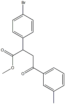 methyl 2-(4-bromophenyl)-4-(3-methylphenyl)-4-oxobutanoate