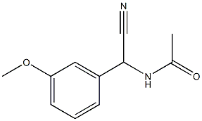 N-[cyano(3-methoxyphenyl)methyl]acetamide Structure