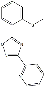 2-{5-[2-(methylsulfanyl)phenyl]-1,2,4-oxadiazol-3-yl}pyridine