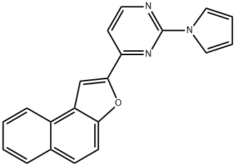 4-naphtho[2,1-b]furan-2-yl-2-(1H-pyrrol-1-yl)pyrimidine Struktur