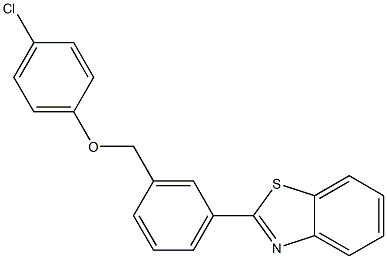 2-{3-[(4-chlorophenoxy)methyl]phenyl}-1,3-benzothiazole