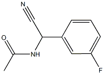 N-[cyano(3-fluorophenyl)methyl]acetamide Structure