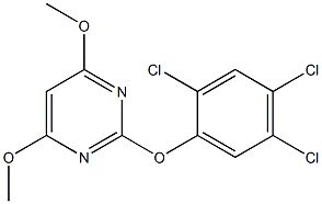 4,6-dimethoxy-2-(2,4,5-trichlorophenoxy)pyrimidine Structure