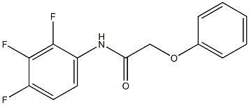 2-phenoxy-N-(2,3,4-trifluorophenyl)acetamide 结构式