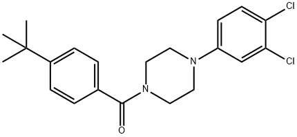 1-(4-tert-butylbenzoyl)-4-(3,4-dichlorophenyl)piperazine,866150-79-0,结构式