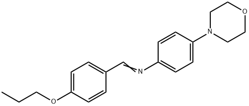 (1E)-N-[4-(morpholin-4-yl)phenyl]-1-(4-propoxyphenyl)methanimine,866150-82-5,结构式