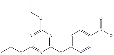 2,4-diethoxy-6-(4-nitrophenoxy)-1,3,5-triazine,,结构式