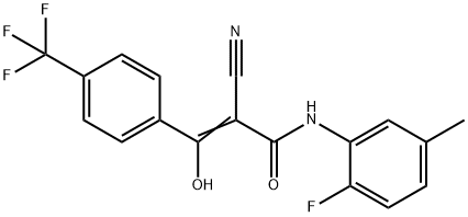 (2Z)-2-cyano-N-(2-fluoro-5-methylphenyl)-3-hydroxy-3-[4-(trifluoromethyl)phenyl]prop-2-enamide,866151-40-8,结构式