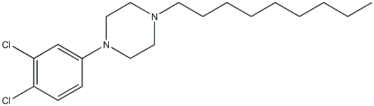 1-(3,4-dichlorophenyl)-4-nonylpiperazine 结构式