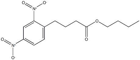 butyl 4-(2,4-dinitrophenyl)butanoate,,结构式