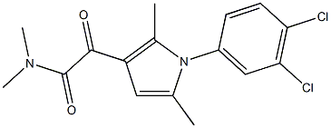2-[1-(3,4-dichlorophenyl)-2,5-dimethyl-1H-pyrrol-3-yl]-N,N-dimethyl-2-oxoacetamide Structure