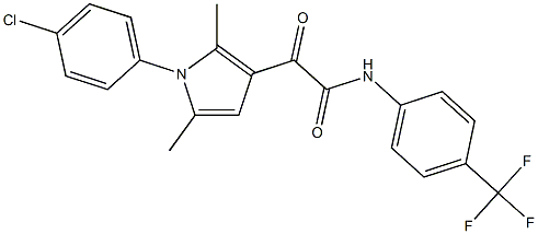 2-[1-(4-chlorophenyl)-2,5-dimethyl-1H-pyrrol-3-yl]-2-oxo-N-[4-(trifluoromethyl)phenyl]acetamide