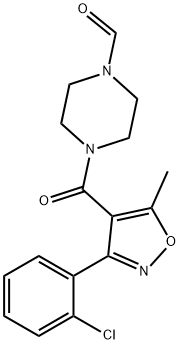 4-[3-(2-chlorophenyl)-5-methyl-1,2-oxazole-4-carbonyl]piperazine-1-carbaldehyde Structure