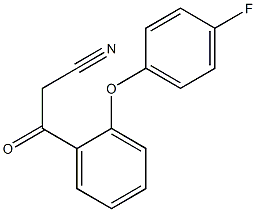 3-[2-(4-fluorophenoxy)phenyl]-3-oxopropanenitrile