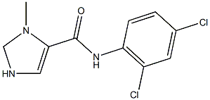 N-(2,4-dichlorophenyl)-3-methyl-2,3-dihydro-1H-imidazole-4-carboxamide Struktur