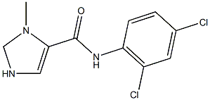 N-(2,4-dichlorophenyl)-3-methyl-2,3-dihydro-1H-imidazole-4-carboxamide 化学構造式