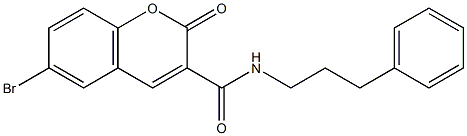 6-bromo-2-oxo-N-(3-phenylpropyl)-2H-chromene-3-carboxamide