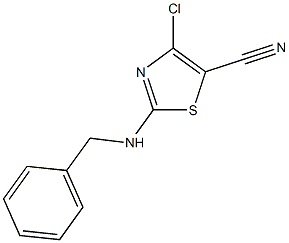 2-(benzylamino)-4-chloro-1,3-thiazole-5-carbonitrile Structure