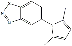 5-(2,5-dimethyl-1H-pyrrol-1-yl)-1,2,3-benzothiadiazole,,结构式